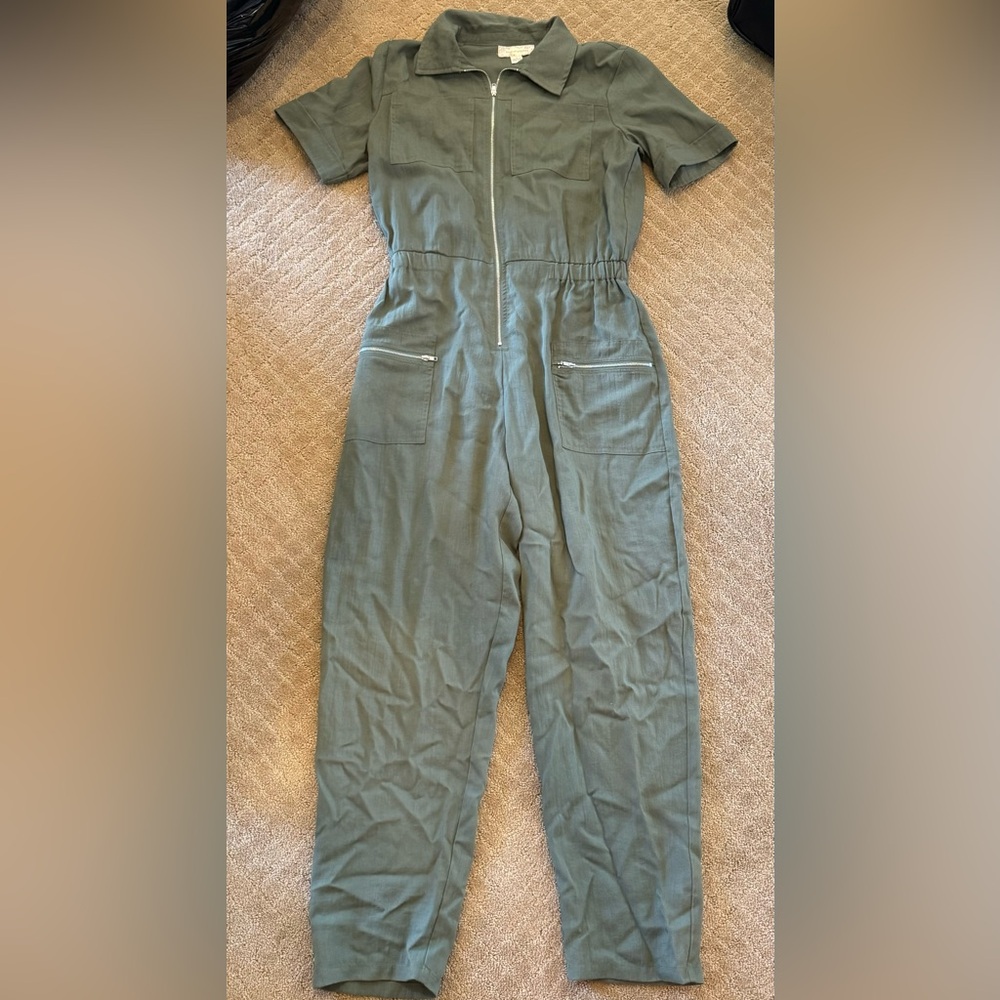 army green jumpsuit